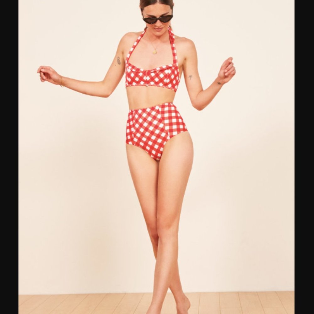 NWT Reformation Mandalay bikini bottoms in Trattoria, size S